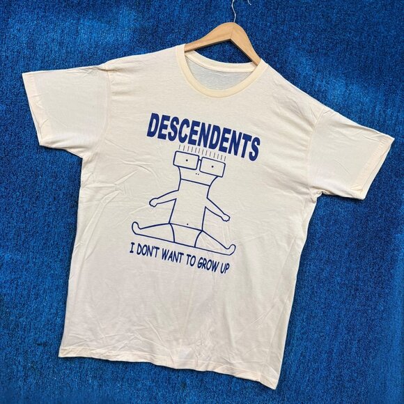 Descendents I Dont Want To Grow Up Punk Beige T-Shirt Size Extra Large - Picture 3 of 4